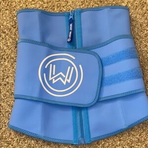 Blue Waist Trainer with Logo Accent